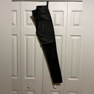 Faux leather pants